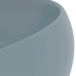 Lavabo rond de luxe Bleu clair mat 40x15 cm Céramique 552808552808