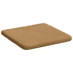 Coussins de siège 4 pcs Marron 40 x 40 x 3 cm Velours 552809552809