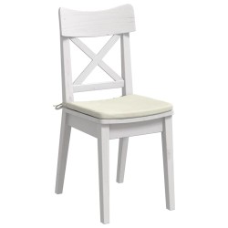 Coussins de siège 4 pcs Crème 40 x 40 x 3 cm Velours 552810552810
