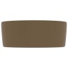Lavabo rond de luxe Crème mat 40x15 cm Céramique 552812552812