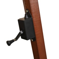 Parasol suspendu avec poteau en bois 300x300 cm vert 552813552813
