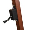 Parasol suspendu avec poteau en bois 300x300 cm vert 552813552813