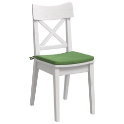 Coussins de siège 4 pcs Vert clair 40 x 40 x 3 cm Velours 552817552817