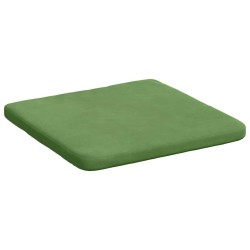 Coussins de siège 4 pcs Vert clair 40 x 40 x 3 cm Velours 552817552817