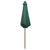 Parasol avec poteau en bois 270 x 270 cm Vert 552819552819