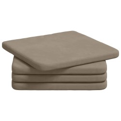 Coussins de siège 4 pcs Taupe 40 x 40 x 3 cm 552820552820