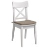Coussins de siège 4 pcs Taupe 40 x 40 x 3 cm 552820552820