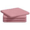 Coussins de siège 4 pcs Rose 40 x 40 x 3 cm Velours 552821552821