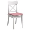 Coussins de siège 4 pcs Rose 40 x 40 x 3 cm Velours 552821552821