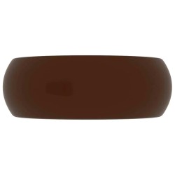 Lavabo rond de luxe Marron foncé mat 40x15 cm Céramique 552822552822