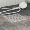 Drain de douche à pois Argenté 20 x 20 cm Acier Inox 304 552825552825