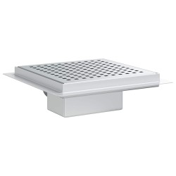 Drain de douche à pois Argenté 20 x 20 cm Acier Inox 304 552825552825