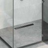 2 en 1 Drain de Douche Noir 60 cm Acier Inox 304 552826552826
