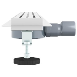 Drain de douche avec couvercle en verre et siphon à 360° 80 cm 552830552830