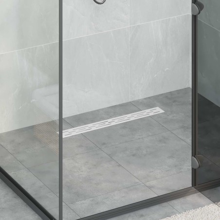 Drain de douche avec couvercle en verre et siphon à 360° 60 cm 552832552832