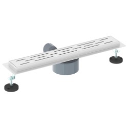 Drain de douche avec couvercle en verre et siphon à 360° 50 cm 552833552833