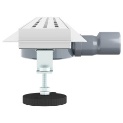 Drain de douche avec couvercle en verre et siphon à 360° 90 cm 552834552834