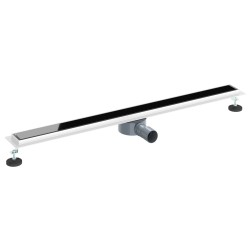 Drain de douche avec couvercle en verre et siphon à 360° 100 cm 552835552835