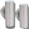 Applique murale LED d'extérieur 2 pcs Acier inoxydable haut bas 552839552839