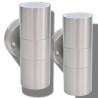 Applique murale LED d'extérieur 2 pcs Acier inoxydable haut bas 552839552839