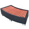 Marche de spa Résine tressée 92 x 45 x 25 cm Noir 552840552840