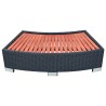 Marche de spa Résine tressée 92 x 45 x 25 cm Noir 552840552840