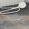 Drain de douche à pois Argenté 15 x 15 cm Acier Inox 304 552841552841