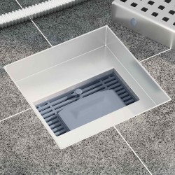 Drain de douche à pois Argenté 15 x 15 cm Acier Inox 304 552841552841