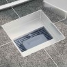 2 en 1 Drain de Douche Argenté 15 x 15 cm Acier Inox 304 552843552843