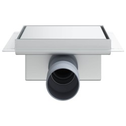 2 en 1 Drain de Douche Argenté 15 x 15 cm Acier Inox 304 552843552843