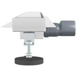 2 en 1 Drain de Douche Argenté 80 cm Acier Inox 304 552844552844