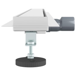 2 en 1 Drain de Douche Argenté 100 cm Acier Inox 304 552851552851