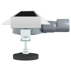 Drain de douche avec couvercle en verre et siphon à 360° 90 cm 552853552853