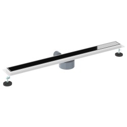 Drain de douche avec couvercle en verre et siphon à 360° 90 cm 552853552853