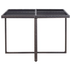 Ensemble à manger d'extérieur avec coussins 9pcs Résine tressée 552857552857