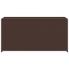 Boîte de rangement de jardin marron 120x50x60 cm résine tressée 552863552863