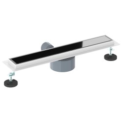 Drain de douche avec couvercle en verre et siphon à 360° 50 cm 552864552864