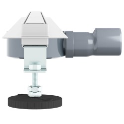 Évacuation de douche à 360° avec modèle slim Argenté 90 cm 552872552872