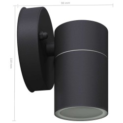 Applique murale LED d'extérieur 2 pcs Acier 552879552879
