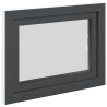 Fenêtre de sous-sol RISOR Anthracite 80 x 50 cm PVC et verre 552882552882