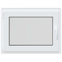 Fenêtre de sous-sol RISOR Anthracite 80 x 50 cm PVC et verre 552883552883