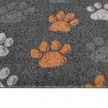 Tapis de cuisine lavable impression de pattes 60x180 cm velours 552902552902