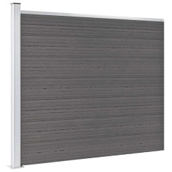 Panneau de clôture WPC 175x146 cm Gris 552907552907