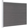Panneau de clôture WPC 175x146 cm Gris 552907552907