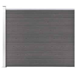 Panneau de clôture WPC 175x146 cm Gris 552907552907