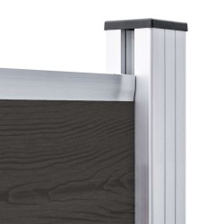 Panneau de clôture WPC 175x146 cm Noir 552908552908