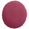Coussins de siège 2 pcs Bordeaux Ø50 x 19 cm Velours 552911552911
