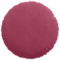 Coussins de siège 2 pcs Bordeaux Ø50 x 19 cm Velours 552911552911