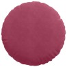 Coussins de siège 2 pcs Bordeaux Ø50 x 19 cm Velours 552911552911