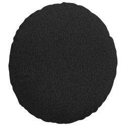 Coussins de siège 2 pcs Noir Ø60 x 21 cm tissu 552912552912